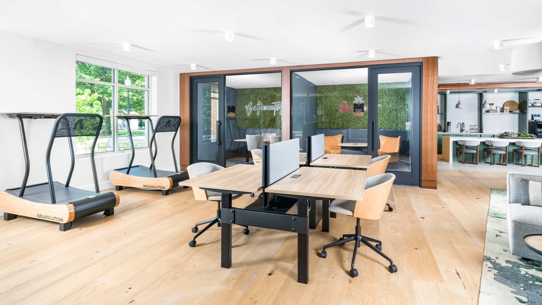 Sit, stand, or even walk while you work!